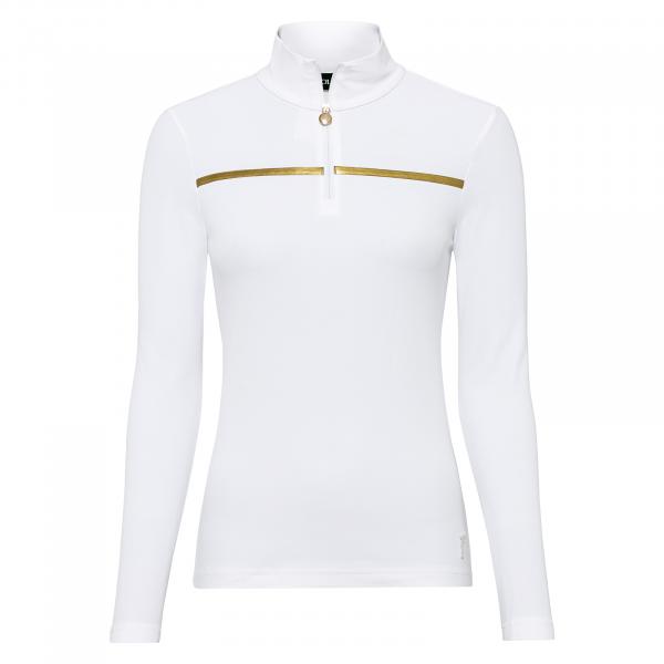 GOLFINO Ladies’ elegant long-sleeved shirt with moisture management function
